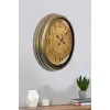 Bronz Nostalji 40 Cm Metal Eskitme Duvar Saati