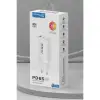 C99Q 65w Pd Destekli Type-c Ve Usb Çift Çıkışlı Hızlı Şarj Adaptörü - Beyaz