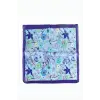 Çiçek Desenli Mor Renkli Zr Şifon Fular 50*50 cm