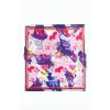 Çiçek Desenli Zr Şifon Fular 50*50 cm
