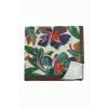 Çiçek Desenli Zr Şifon Fular 50*50 cm