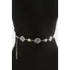 Çiçek Metal Zincir Kemer