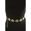 Çiçek Metal Zincir Kemer