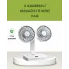 Çift Kafalı Masaüstü Ve Duvar Tipi Sessiz Usb Şarjlı Fan