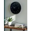 Classic Black Zarif 40 cm Metal Duvar Saati