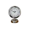 Classic Series Silver 25 x 20 Cm Metal Krom Masa Saati