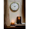Classic White Gold 40 Cm Metal Duvar Saati