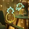 Dekoratif Ananaslı Neon Led Masa Ve Gece Lambası Hediyelik Lamba