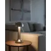 Dokunmatik Mantar Masa Lambası 3 Modlu Işık Şarjlı Kablosuz Led Krom Gövde