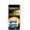 Duracell 675 İşitme Cihaz Kulak Pili 6 Parça  1 Kutu