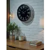 Elegance 40 Cm Metal Krom Duvar Saati