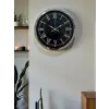 Elegance 40 Cm Metal Krom Duvar Saati