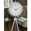 Elegance Beyaz Tripod Ayaklı Saat