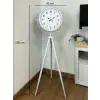 Elegance Beyaz Tripod Ayaklı Saat