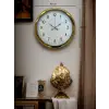 Elegant Gold Frame 40 Cm Metal Duvar Saati