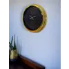 Elite Luxury Gold 40 Cm Metal Duvar Saati
