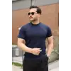Erkek Fitilli Bisiklet Yaka Triko Tişört