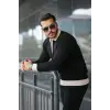 Erkek Kol Ve Yaka Detaylı Uzun Kollu Triko