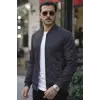 Erkek önden Fermuarlı Içi Astarlı Süet Ceket