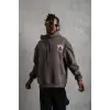 Erkek SCHOOL BOY Baskılı Kapüşonlu Sweat - Gri
