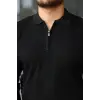 Erkek Selanik örme Yakalı Uzun Kollu Triko