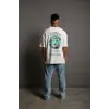 Erkek Sırt Baskılı T-shirt - Beyaz
