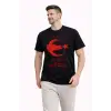 Erkek TÜRKİYE Ay Yıldız Baskılı Taraftar Forma T-Shirt - Siyah