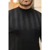 Erkek Yarım Balıkçı Yaka Kabartma Desenli Triko