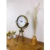 Eskitme Dekoratif Üç Ayaklı Masa Saati