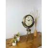 Eskitme Metal Mini Tripod Vintage Masa Saati 45×26 cm
