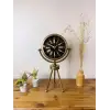 Eskitme Metal Mini Tripod Zarif Masa Saati 45×26 cm