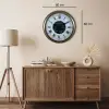 Eskitme Roma Rakamlı Elite 60 Cm Çarklı Duvar Saati