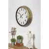 Eskitme Standart 40 Cm Metal Klasik Duvar Saati