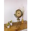 Eskitme Vintage Üç Ayaklı Masa Saati