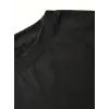 Fiyonk Baskılı Siyah Oversize Unisex T-shirt- Siyah