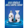 Gece Görüşlü Akıllı Dönebilen Ev Kamerası Ampül Kamera