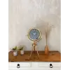 Gold Metal Mini Tripod Sade Masa Saati 45×26 cm