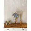 Gold Metal Mini Tripod Zarif Masa Saati 45×26 cm