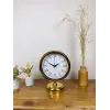 Gold Metal Retro Masa Saati 25×20 cm