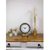 Gold Metal Retro Masa Saati 25×20 cm