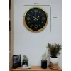 Gold Modern Rakamlı 40 Cm Metal Duvar Saati