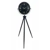 Gold Rakamlı Siyah Tripod Ayaklı Saat