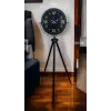 Gold Rakamlı Siyah Tripod Ayaklı Saat