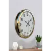 Gold & White Luxury Classic 52 Cm Metal Duvar Saati