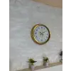 Gold Zarif 40 Cm Metal Duvar Saati