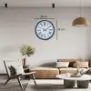 Gri Dekoratif 36 Cm Duvar Saati