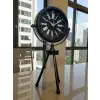 Heritage Black Üç Ayaklı Metal Masa Saati