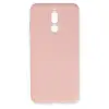 Huawei Mate 10 Lite Kılıf Nano İçi Kadife Silikon - Pudra