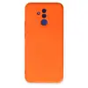 Huawei Mate 20 Lite Kılıf Nano İçi Kadife Silikon - Turuncu