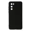 Huawei P40 Kılıf First Silikon - Siyah